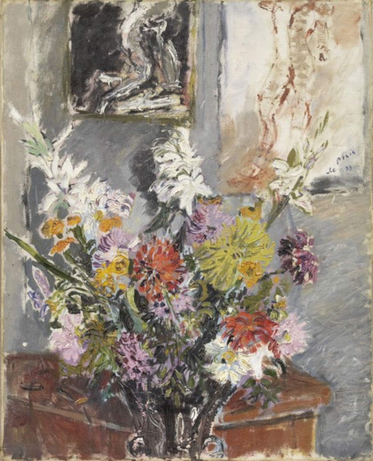 Filippo de Pisis, Dahlias et glaïeuls (1933)