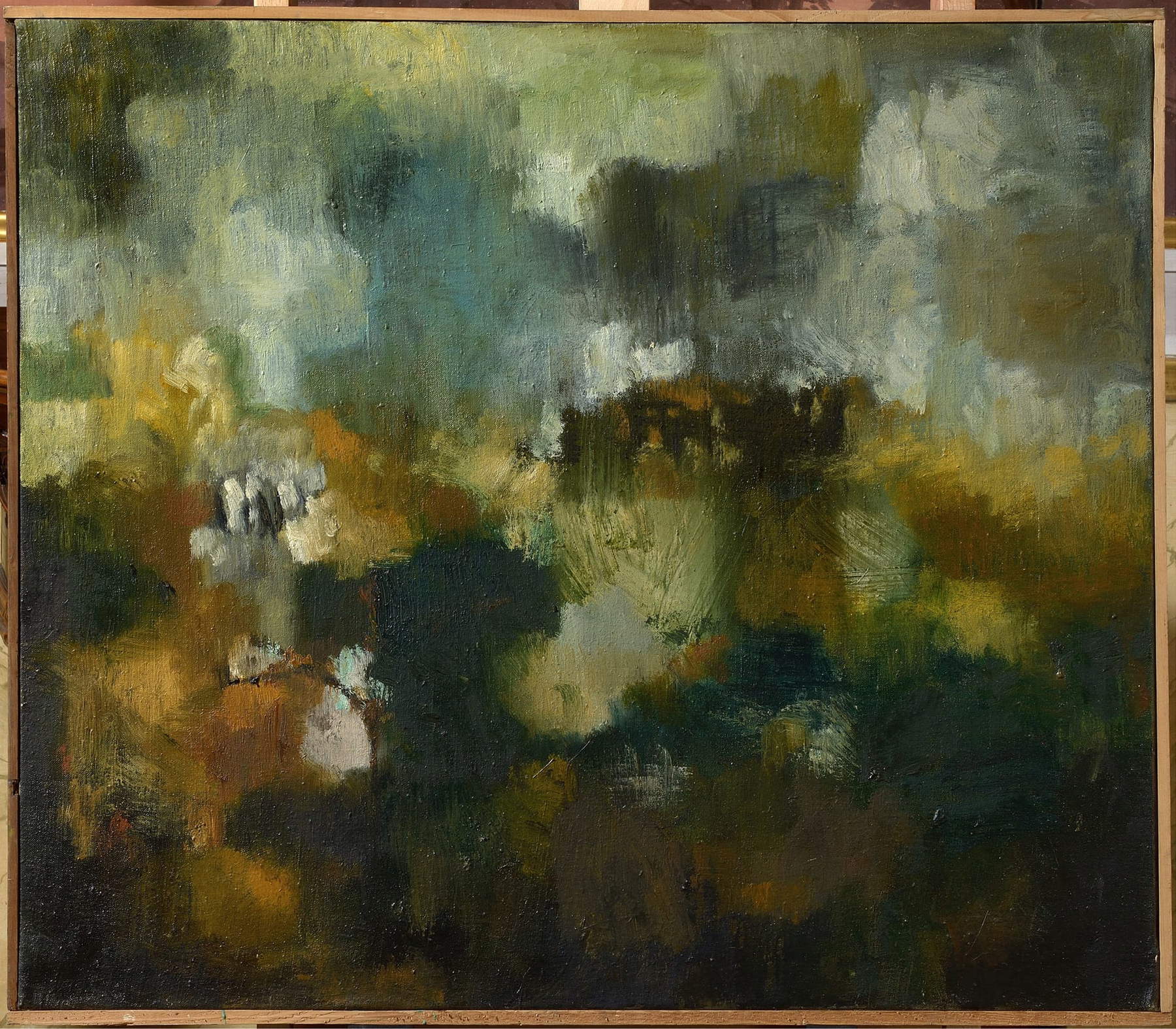 Filippo Marignoli, Paysage à Colleferretto (1956 ; huile sur toile ; collection privée)