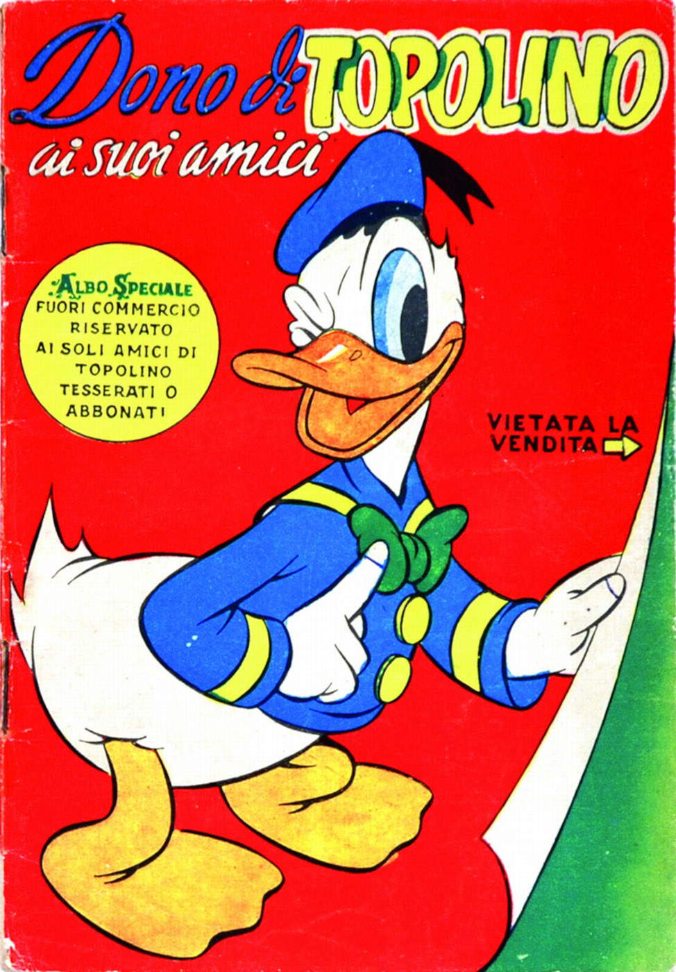 Free Comic Book for "Topolino" Subscribers and Members, 1951