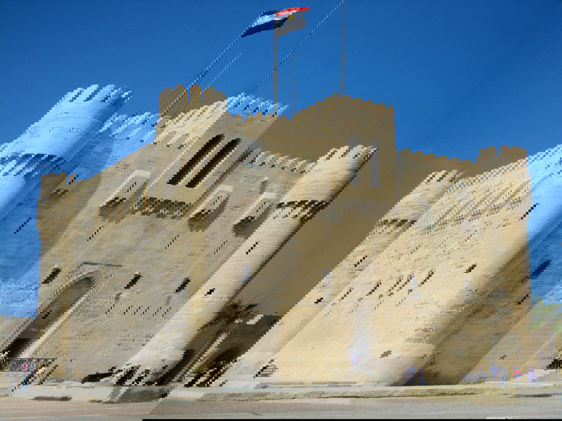 La forteresse de Qaitbay à Alexandrie. Photo : Wikimedia Commons/Aymanrefaat09 - Creative Commons Attribution-Share Alike 3.0 Unported.