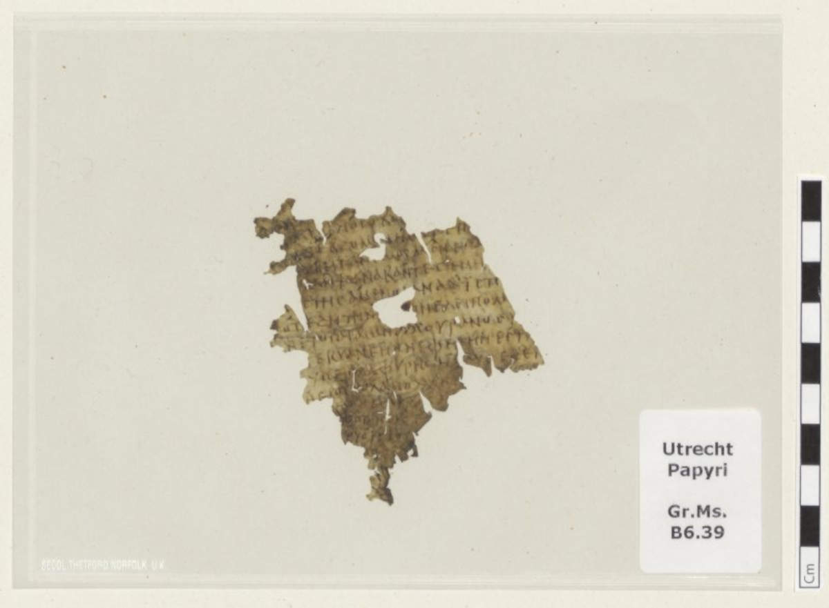 Das Pergamentfragment der „Odyssee“. Foto: Universität Utrecht