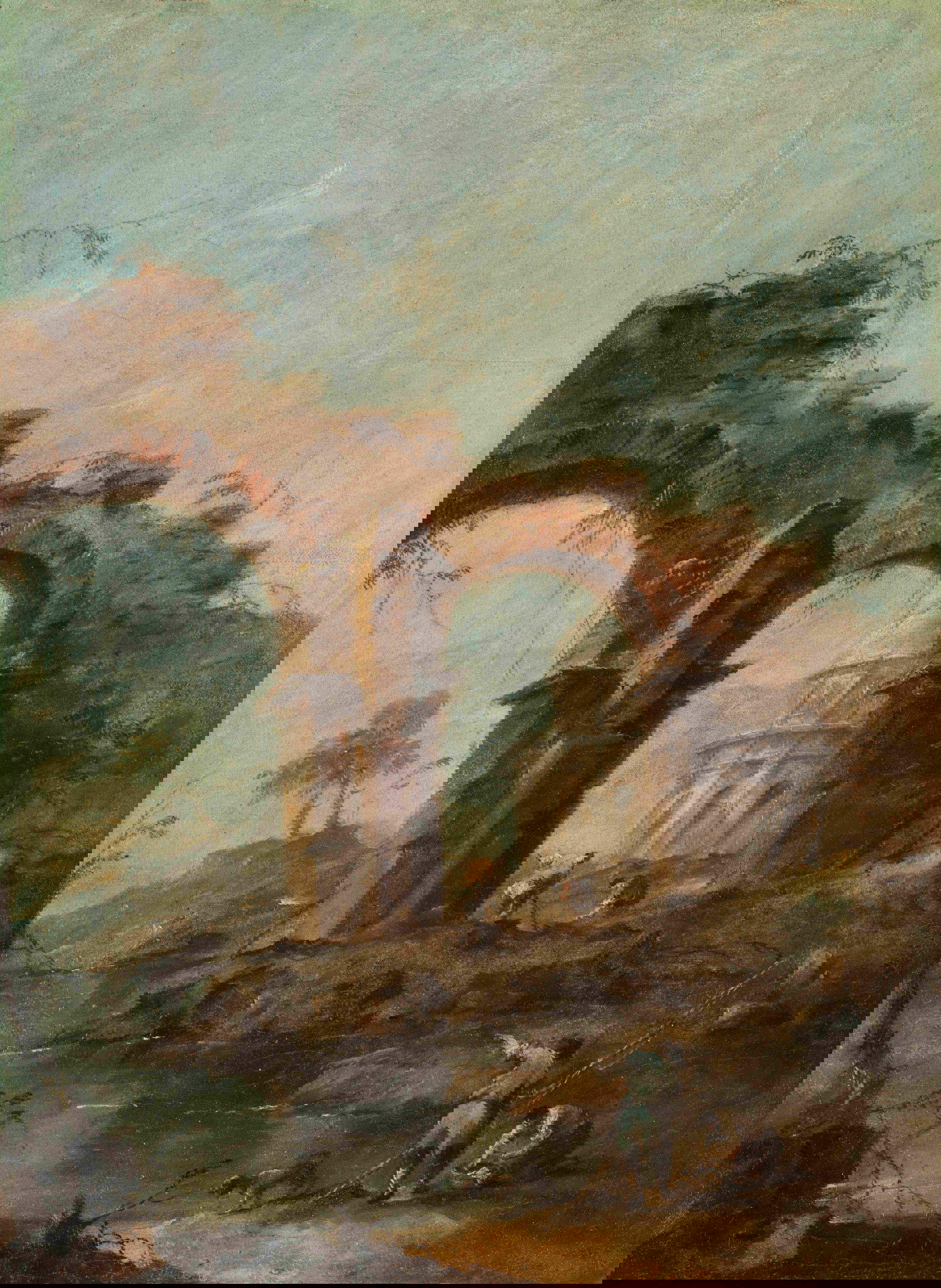 10. Francesco Guardi, Capriccio (Óleo sobre lienzo, 46 &times; 34 cm; Lisboa, Museo Calouste Gulbenkian, inv. 531) &copy; Museo Calouste Gulbenkian. Foto: Catarina Gomes Ferreira.