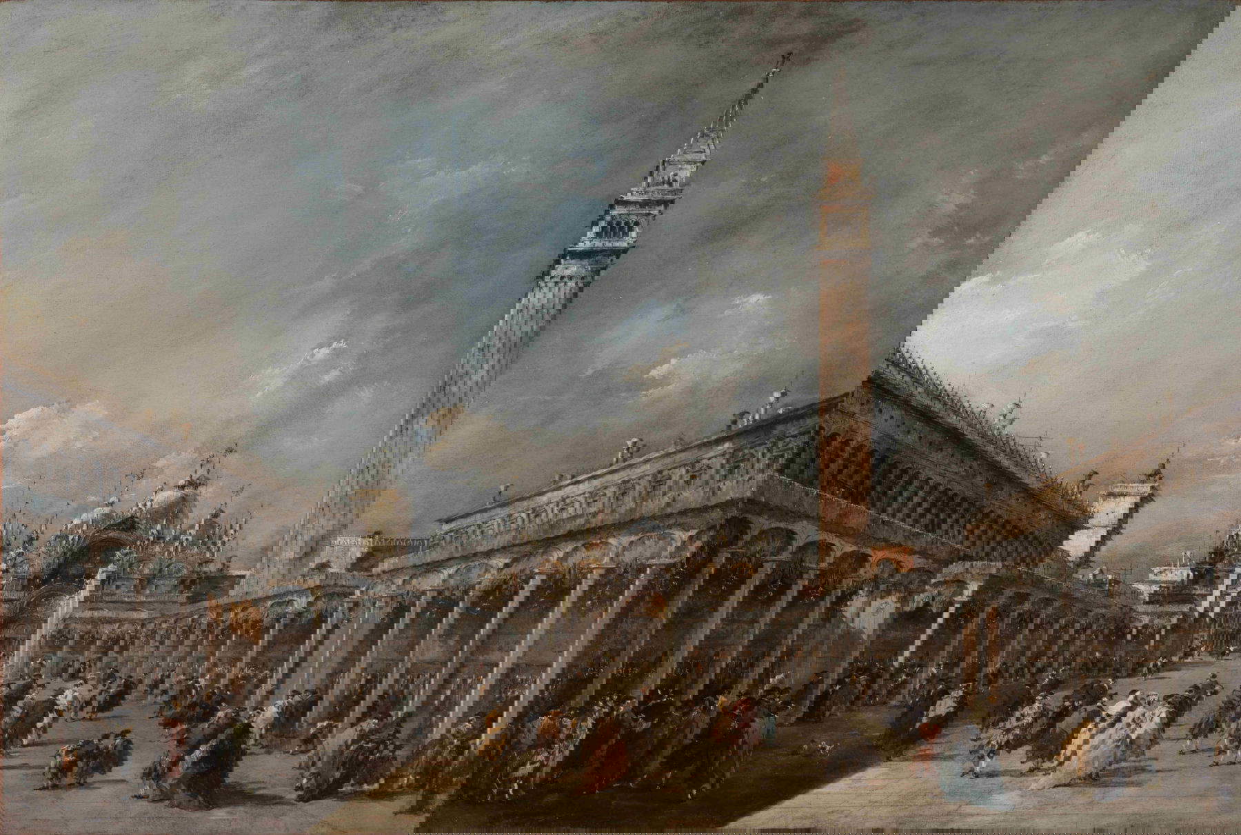 1. Francesco Guardi, La fiesta de la Ascensión en la plaza de San Marcos (Óleo sobre lienzo, 61 &times; 91 cm; Lisboa, Museo Calouste Gulbenkian, inv. 390) &copy; Calouste Gulbenkian Museum. Foto: Catarina Gomes Ferreira.