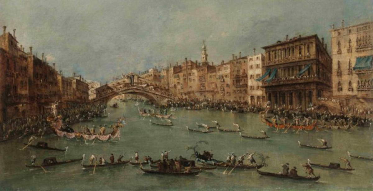 Venecia, pinturas de Francesco Guardi del Museo Calouste Gulbenkian de Lisboa expuestas en Ca' Rezzonico