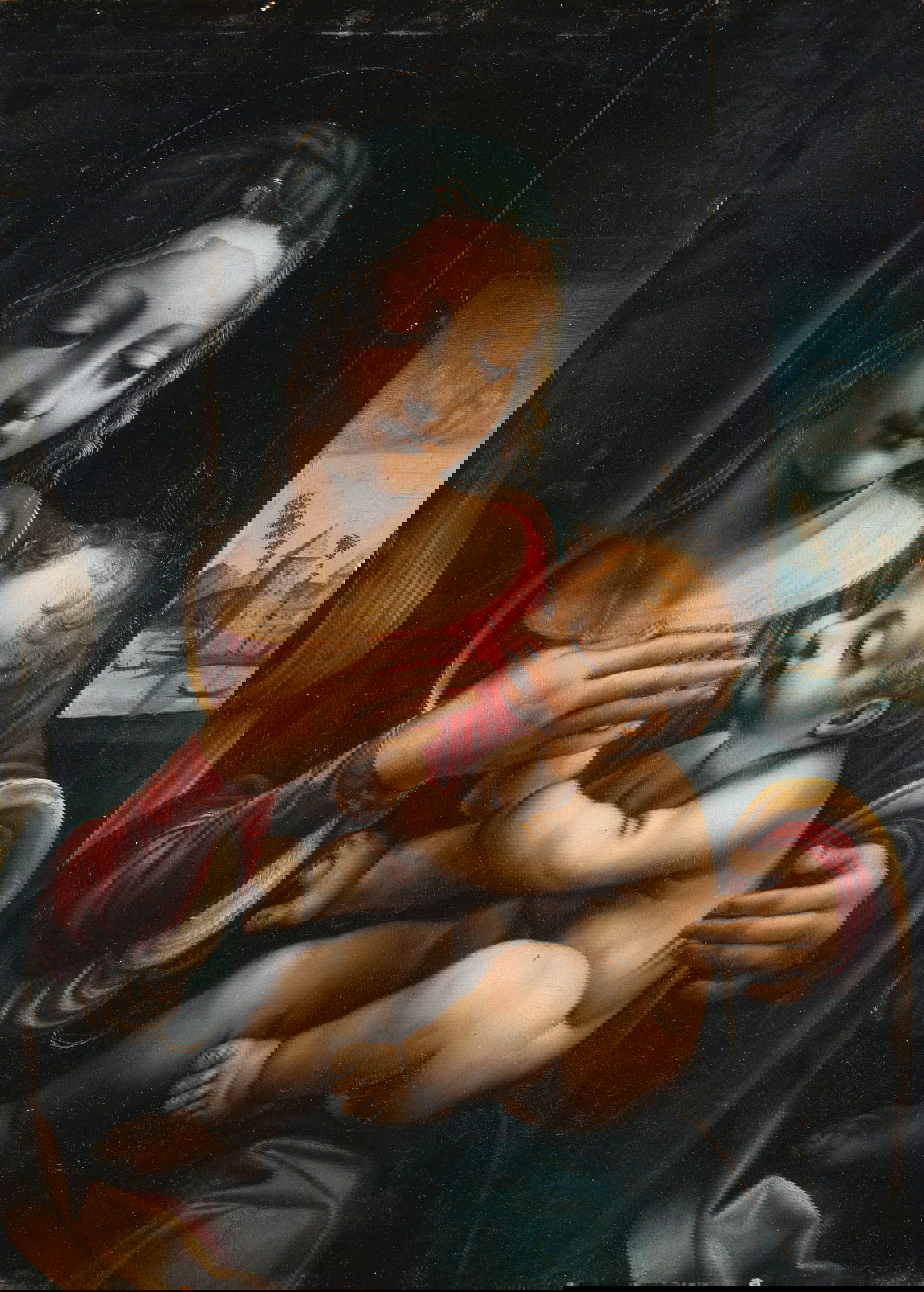 Francesco Galli, bekannt als Francesco Napoletano, Madonna mit Kind (um 1495; Öl auf Tafel, 42,5 x 30,3 cm; Mailand, Pinacoteca di Brera, Reg. Cron. 307)