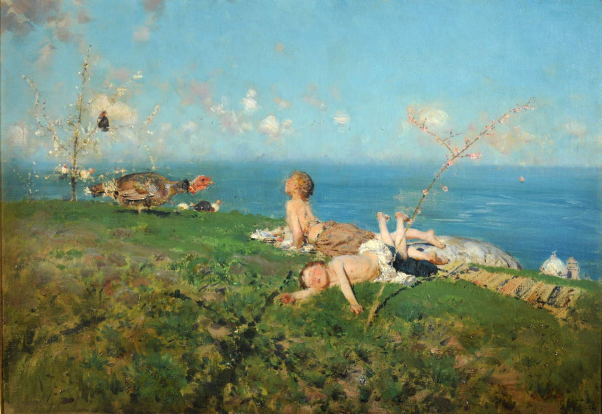 Francesco Paolo Michetti, *The Intruder* (1878; oil on canvas; private collection, Naples)