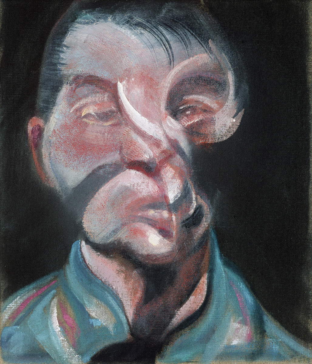 Francis Bacon, Selbstporträt (1972; Öl auf Leinwand, 35,5 x 30,5 cm; Privatsammlung) &copy; The Estate of Francis Bacon / Alle Rechte vorbehalten / Bildrecht, Wien und DACS, London 2026