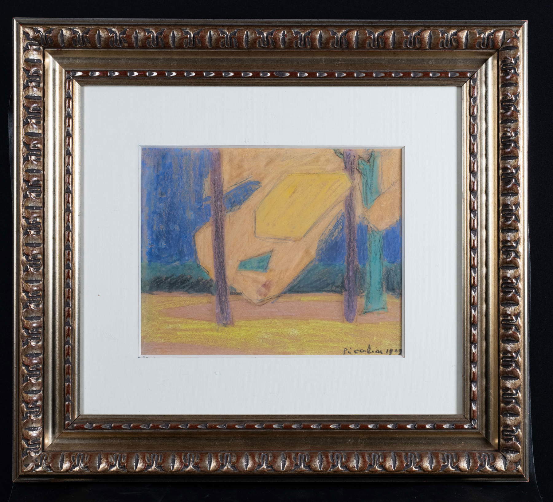 Francis Picabia, Landscape (1909; pastel). Photo: Antoine Bonfils for the Picabia Family Archives