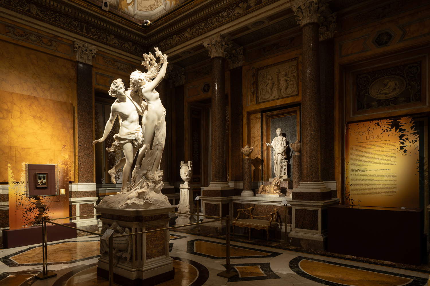 Allestimenti mostra METAMORFOSI, Ovidio e le arti, Galleria Borghese, Roma. Foto: A. Novelli. &copy; Galleria Borghese