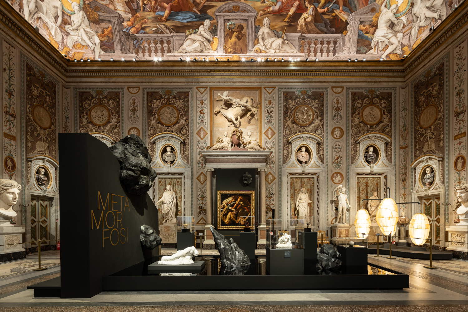 Allestimenti mostra METAMORFOSI, Ovidio e le arti, Galleria Borghese, Roma. Foto: A. Novelli. &copy; Galleria Borghese