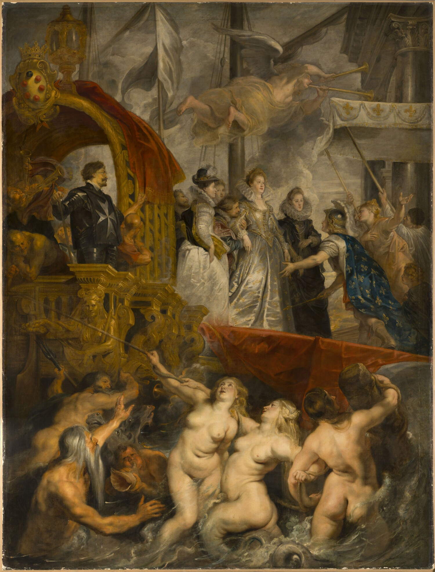 Rubens, La llegada de la reina a Marsella. Foto: T.Radelet - Mus&eacute;e du Louvre