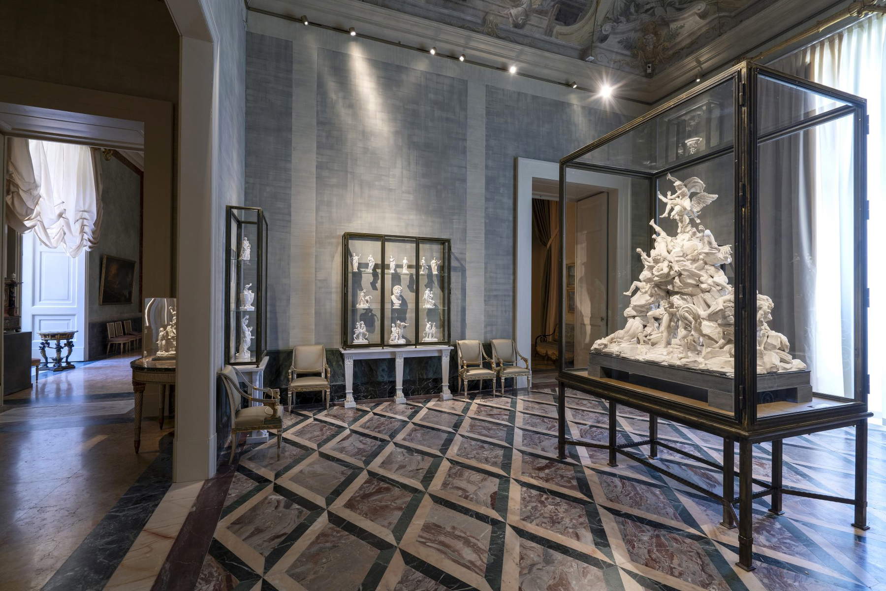 Porcelain Gallery, Fall of the Giants by Filippo Tagliolini. Photo: Museum and Real Bosco di Capodimonte
