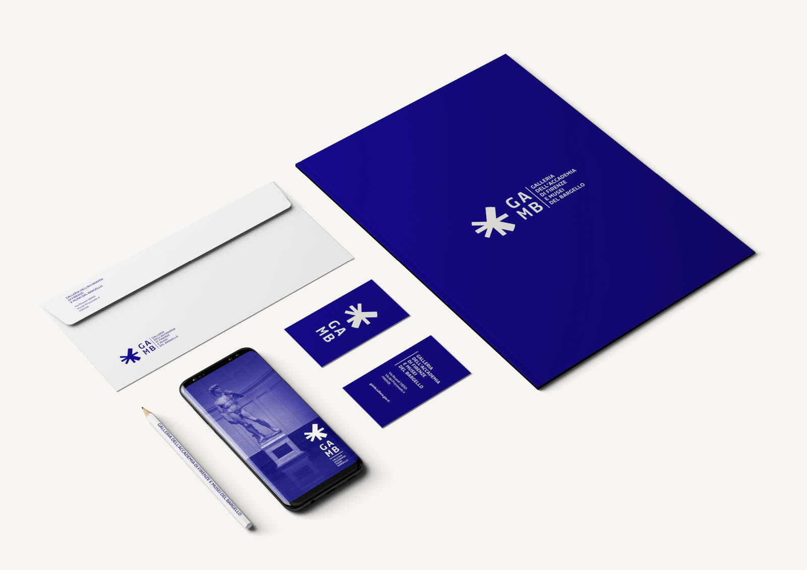 GAMB - Galería de la Academia de Florencia y Museos del Bargello, nueva identidad visual. En concesión de Migliore+Servetto