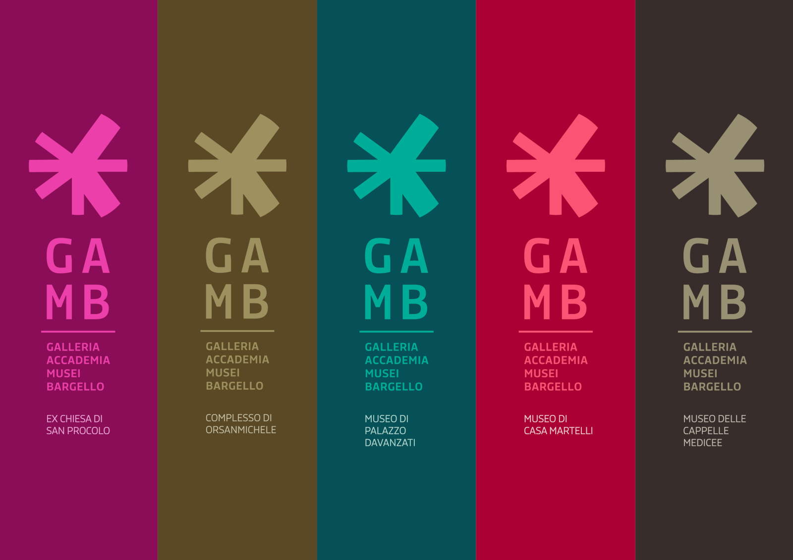 GAMB - Galería de la Academia de Florencia y Museos del Bargello, nueva identidad visual. En concesión de Migliore+Servetto