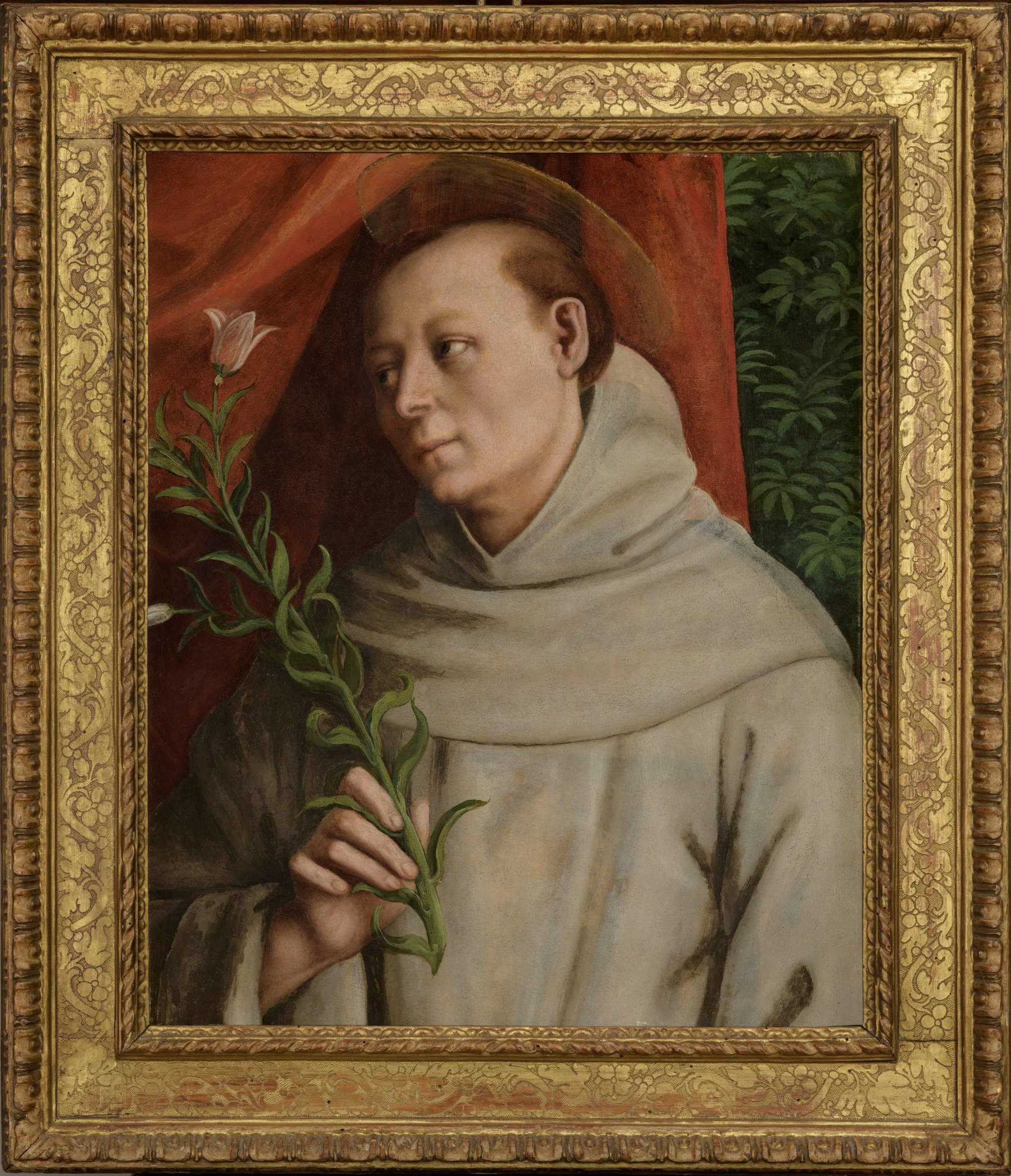 Gaudenzio Ferrari, Der Heilige Antonius von Padua (um 1538; Öl auf Holz, 60 x 51 cm)