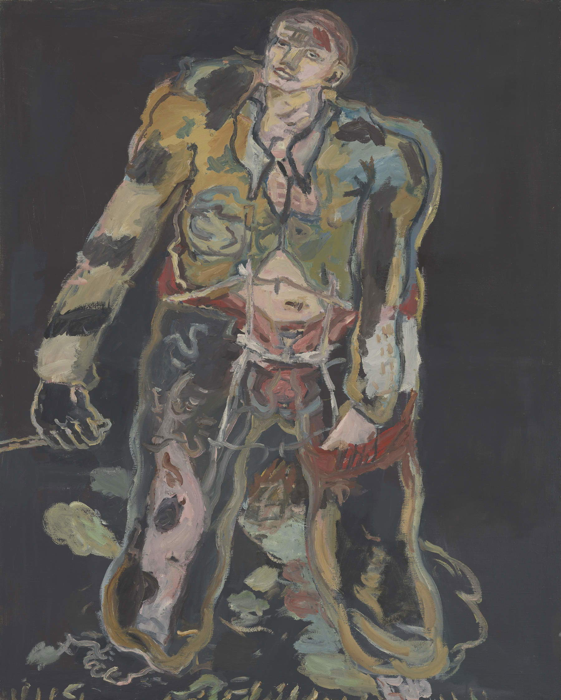 Georg Baselitz, Rebell (Rebel) (1965 ; huile sur toile, 162 x 130 cm) &copy; Georg Baselitz 2026. Avec l'aimable autorisation de la galerie Thaddaeus Ropac, Londres &middot; Paris &middot; Salzbourg &middot; Milan &middot; Séoul. Photo : avec l'aimable autorisation de la Tate, Londres.