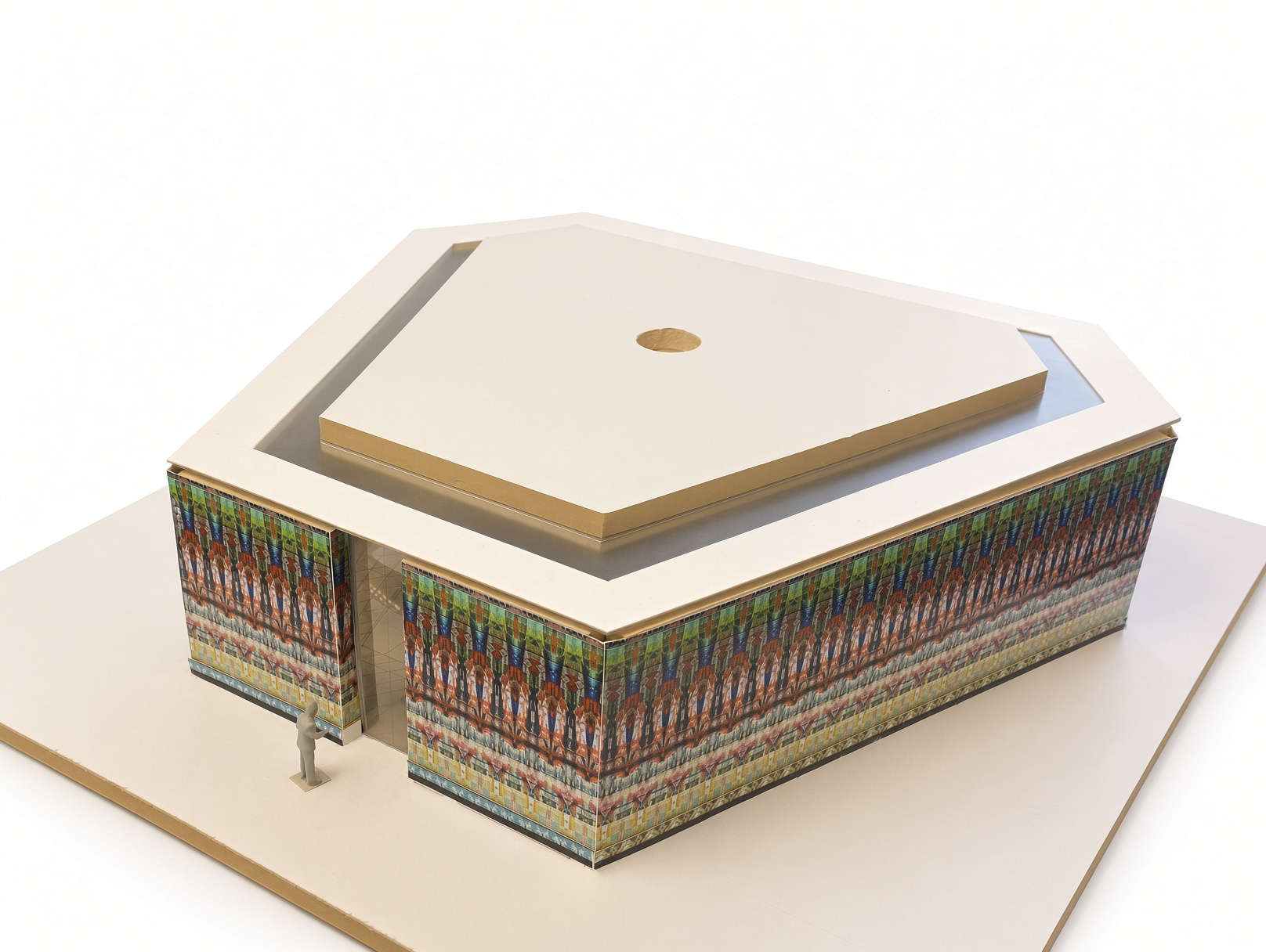 Rendering of the Doha Pavilion by Gerhard Richter. Image: Selldorf Architects