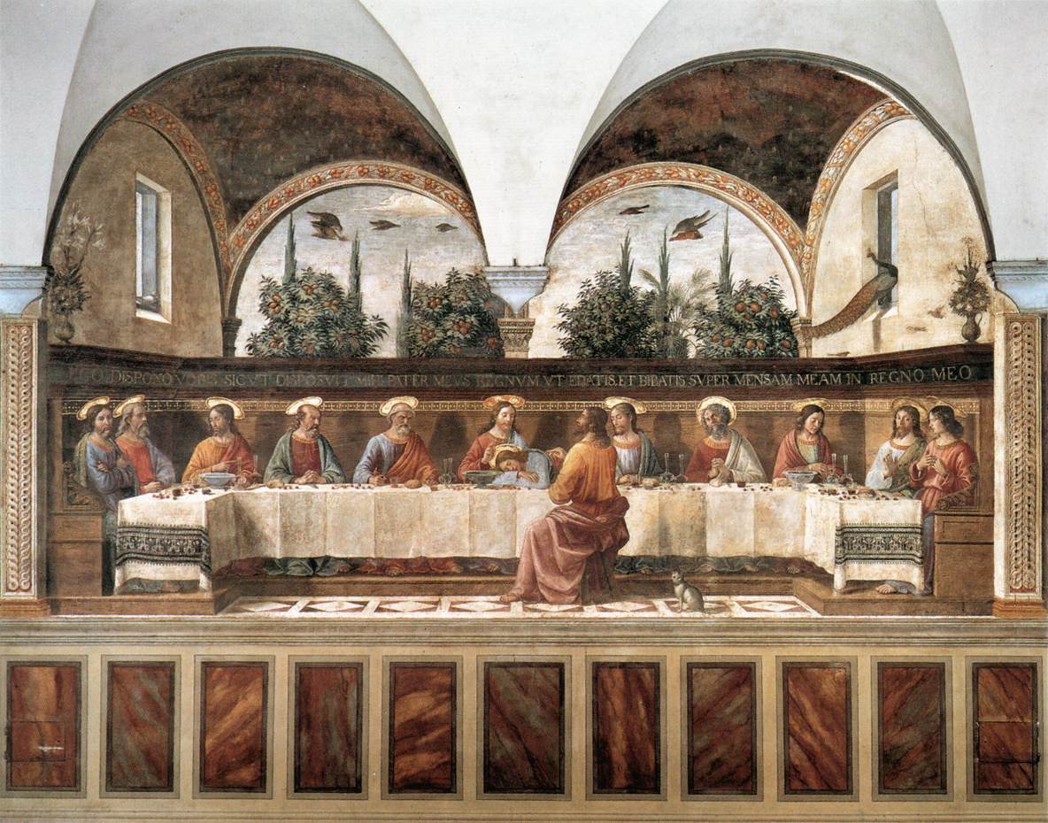 Domenico Ghirlandaio,&nbsp;Cenacolo di San Marco&nbsp;(1480; affresco, 400 x 800 cm; Firenze, Museo Nazionale di San Marco)