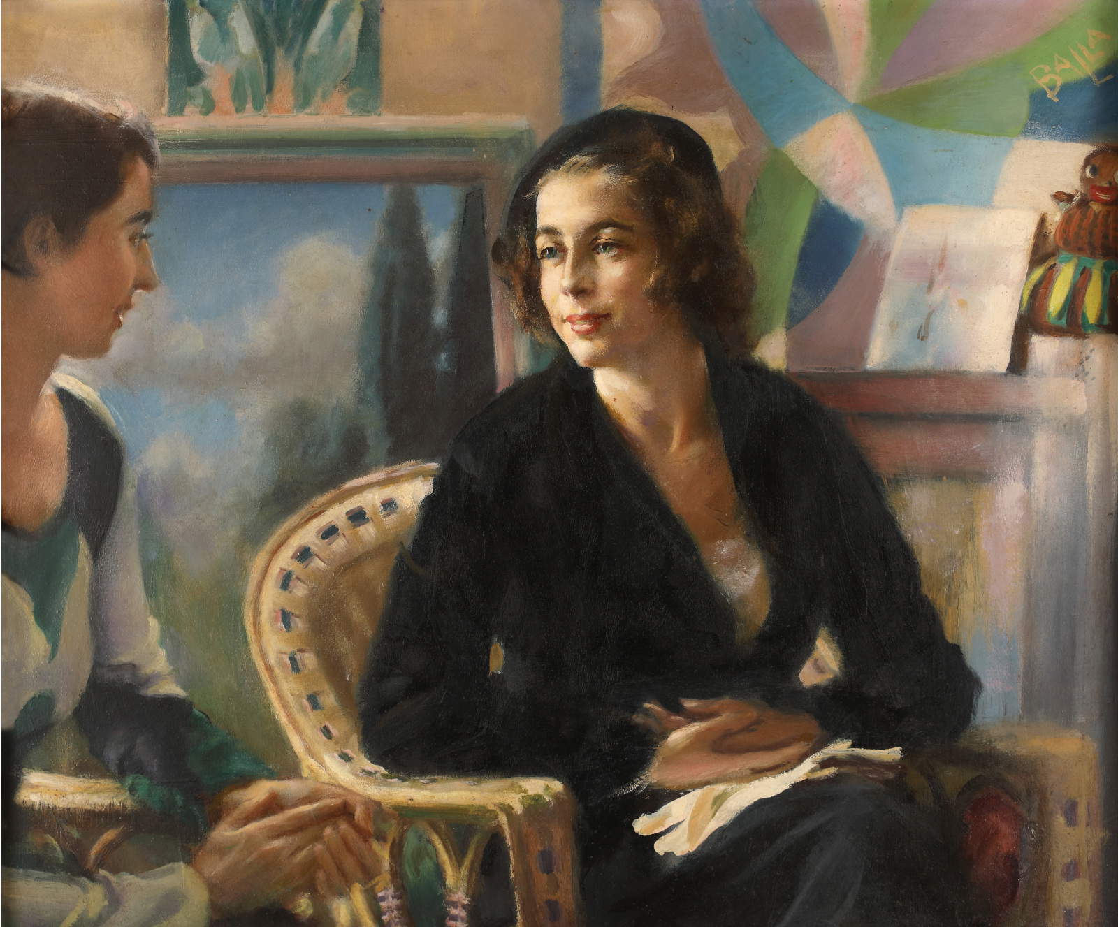 Giacomo Balla, Parlano (1934; Fondazione Biagiotti Cigna)
