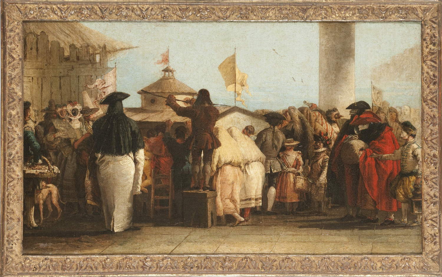 Giandomenico Tiepolo, El Nuevo Mundo (c. 1765; óleo sobre lienzo; París, Museo de Artes Decorativas) &copy; Les Arts D&eacute;coratifs / Jean Tholance