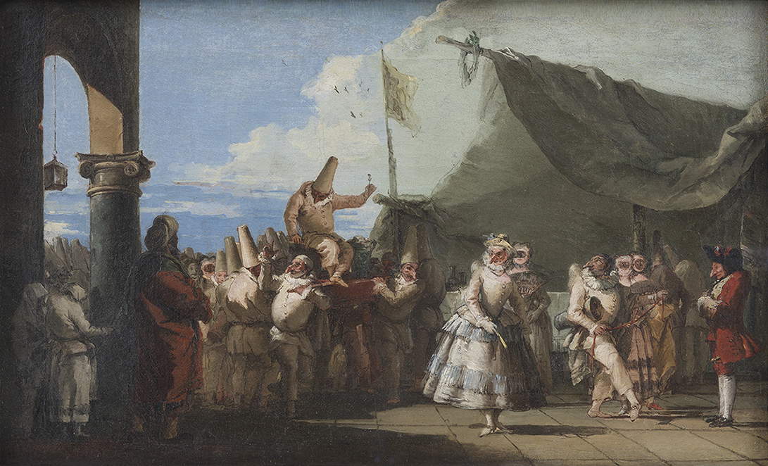 Giandomenico Tiepolo, Le menuet (1754-1756 ; huile sur toile, 81 x 105 cm ; Paris, Mus&eacute;e du Louvre, D&eacute;partement des Peintures) RMN-Grand Palais / Franck Raux / Dist. Foto Scala, Florence