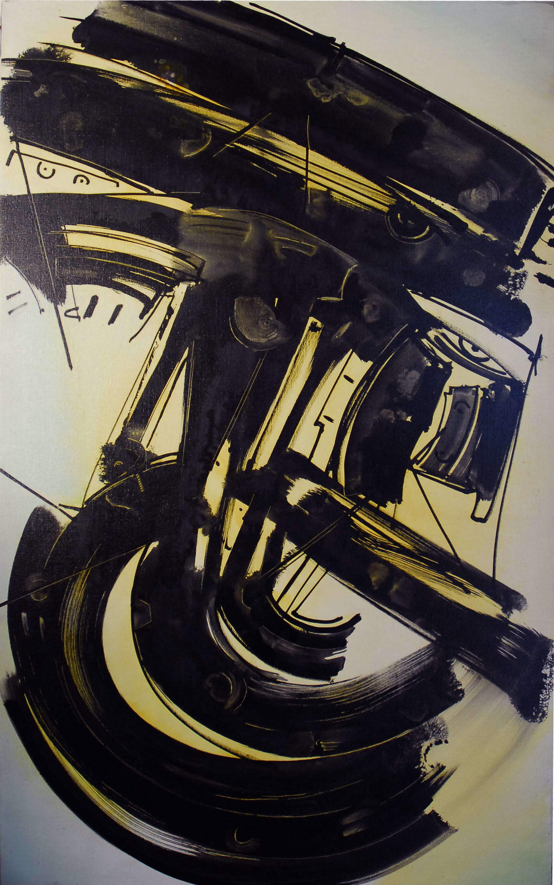 Gianni Bertini, Versteinerte Niobe (1958; Öl und Anilin auf Leinwand, 162 &times; 97 cm). Zugelassen von der Associazione Gianni Bertini, Mailand