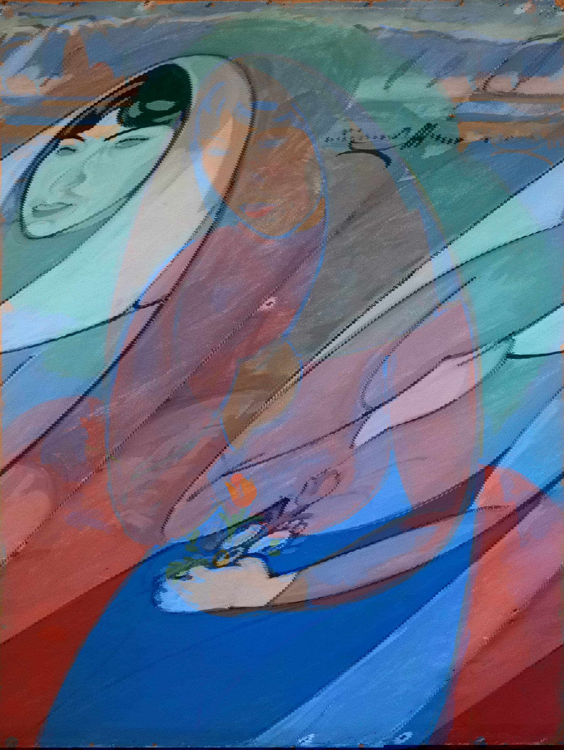 Gino Rossi, Mestizia (1910; oil on cardboard, 66 &times; 50 cm; Private collection)