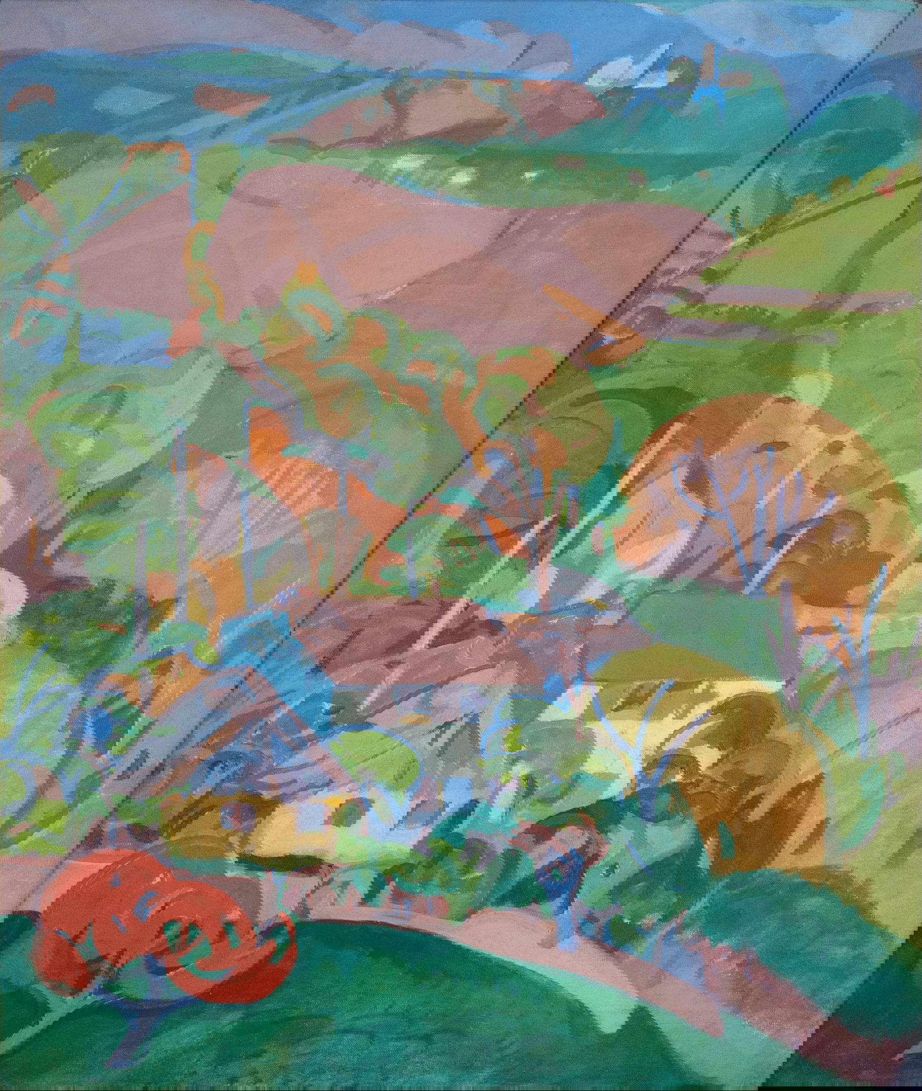 Gino Rossi, Paese asolano (Monfumo) (1912; oil on canvas, 71 &times; 59 cm; Musei Civici di Treviso)