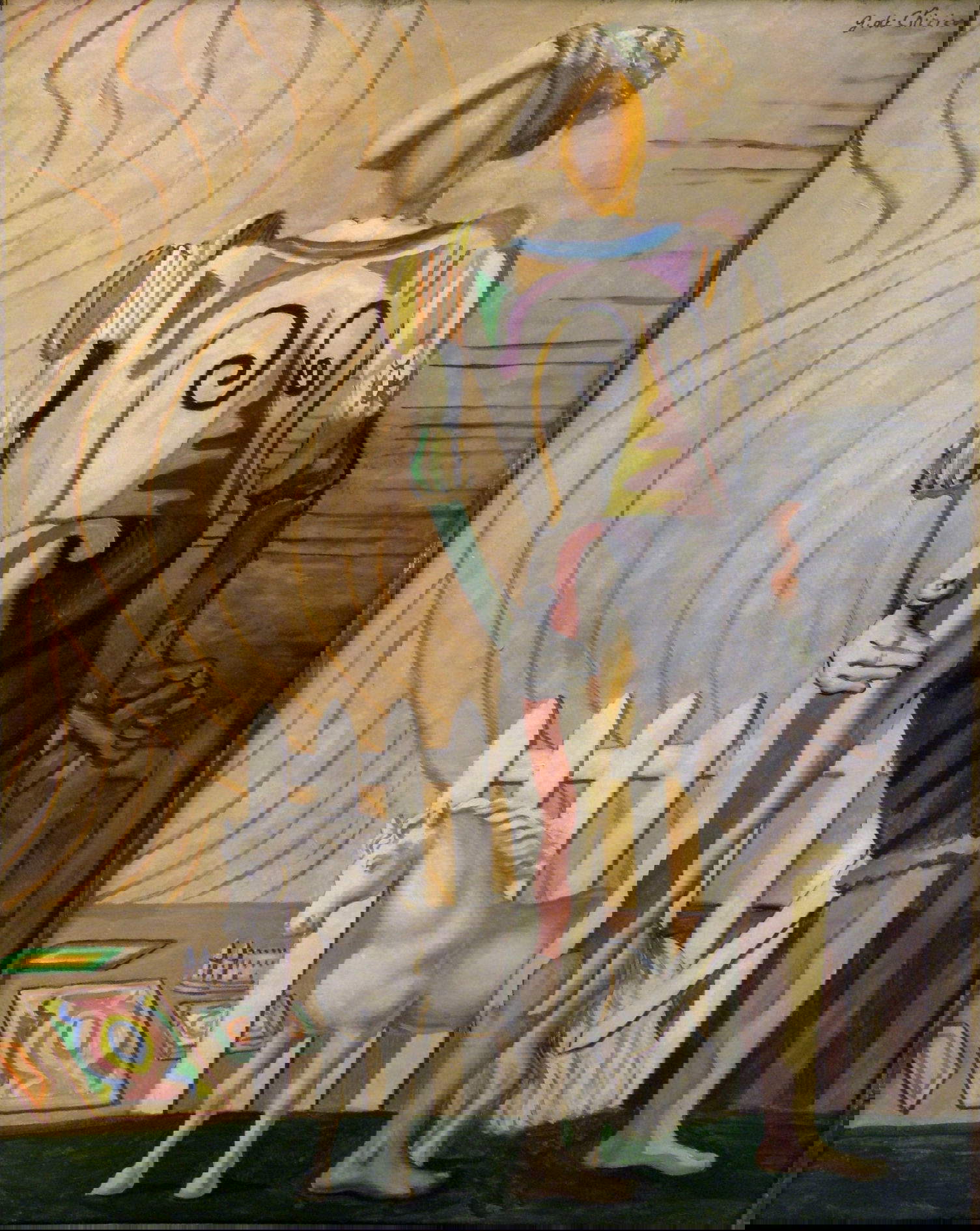 Giorgio De Chirico, Gentleman on Holiday (1933-34; oil on canvas)