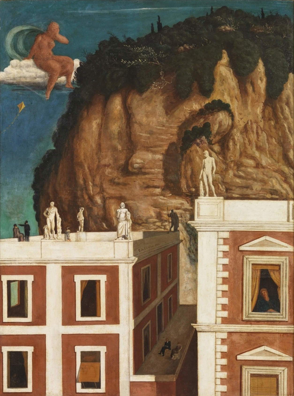 Giorgio de Chirico, Villa Romana (1922; témpera sobre lienzo, 101,5 x 75,5 cm; Mart, Museo de Arte Moderno y Contemporáneo de Trento y Rovereto, colección privada) Mart, Archivo fotográfico y Mediateca &copy; Giorgio de Chirico por SIAE 2026