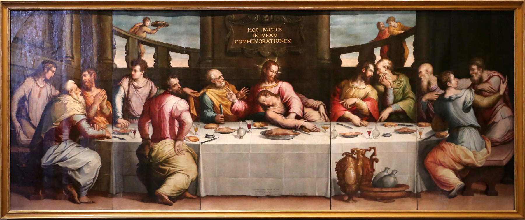 Giorgio Vasari, Ultima cena (1546-1547; olio su tavola, 262 x 660 cm; Firenze, Museo di Santa Croce). Foto: Wikimedia Commons | Sailko, Own work - Creative Commons&nbsp;Attribution 3.0 Unported&nbsp;license.