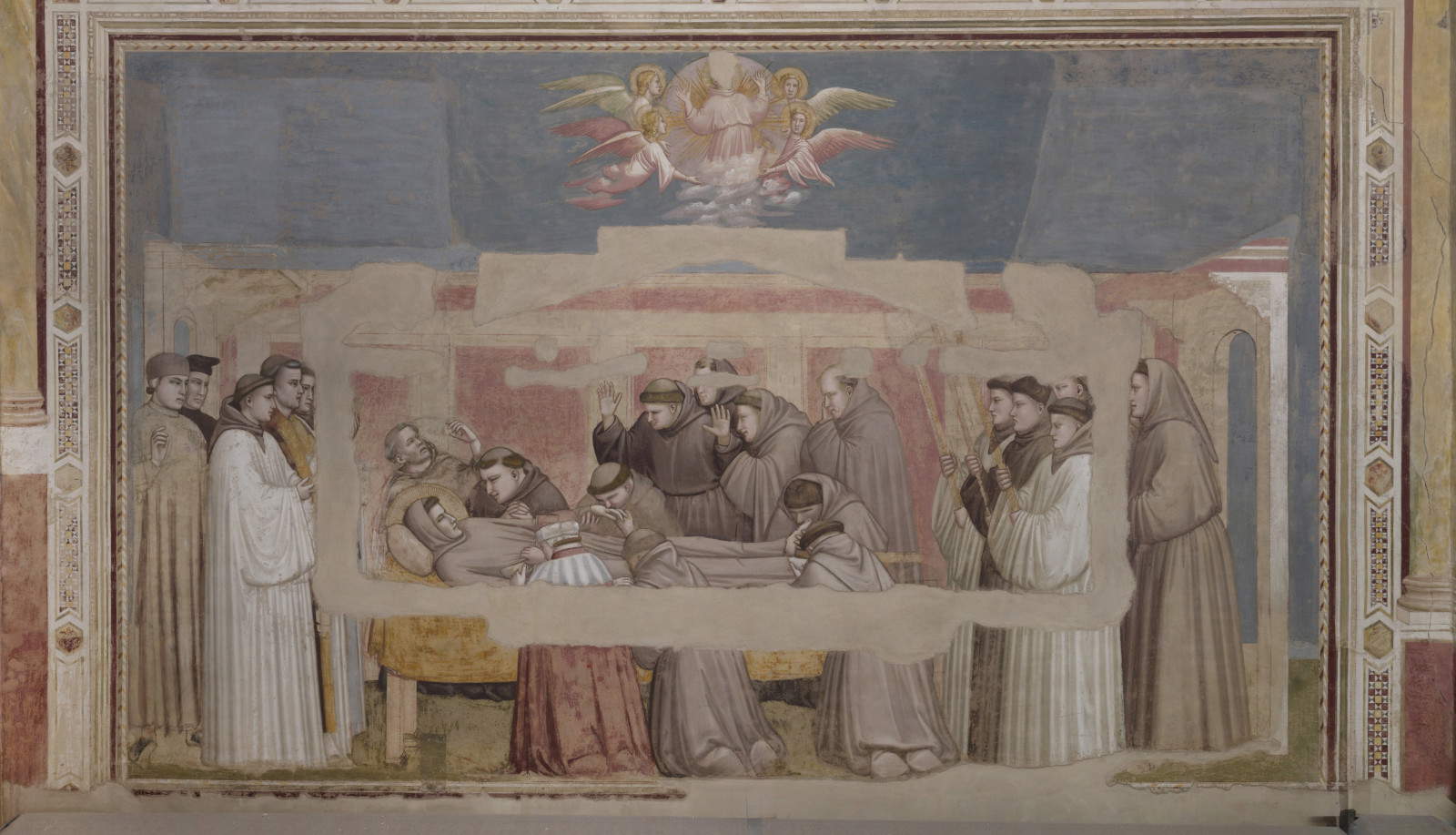 Morte di san Francesco, dopo il restauro