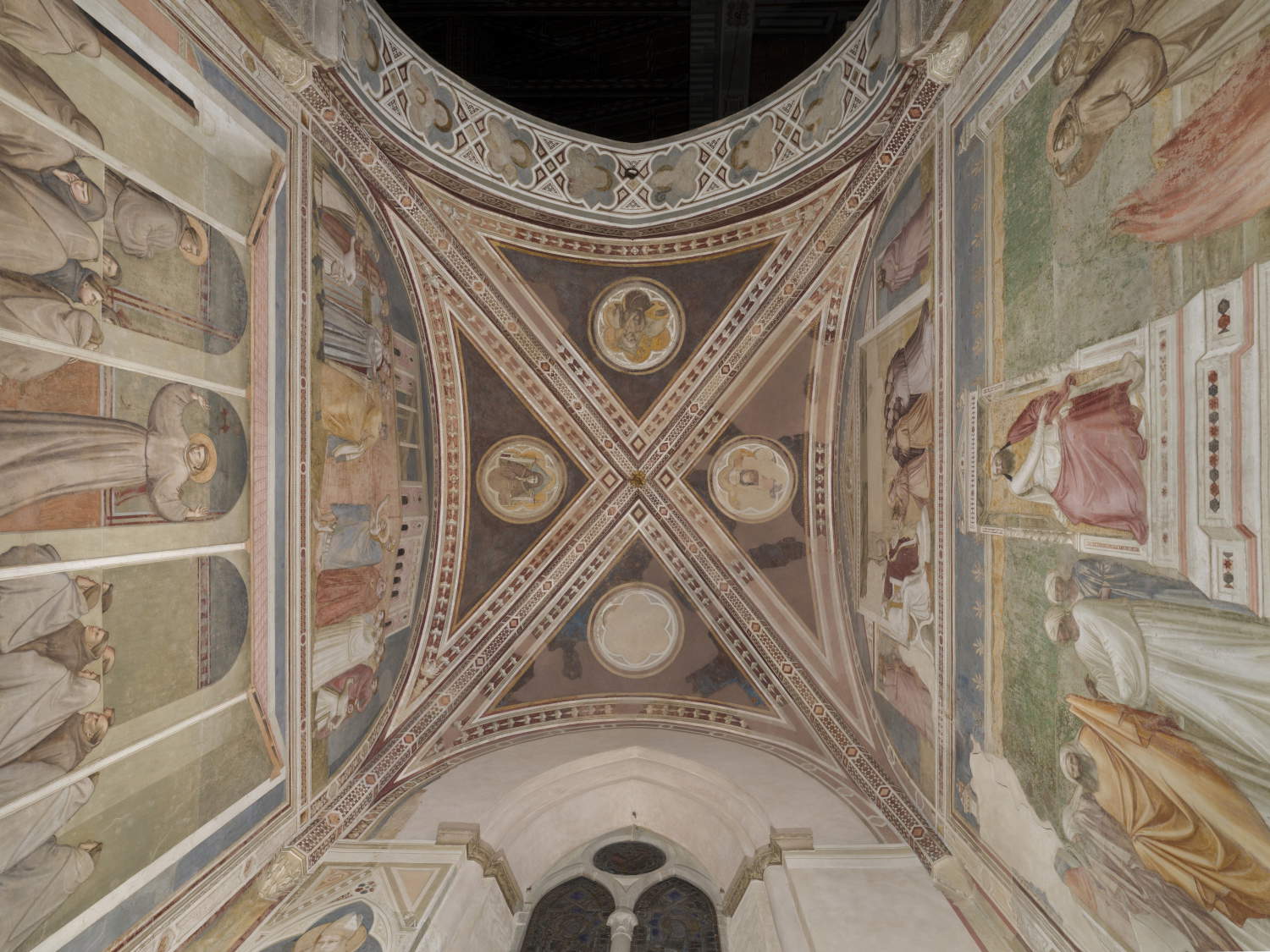 Pareti e volta, dopo il restauro