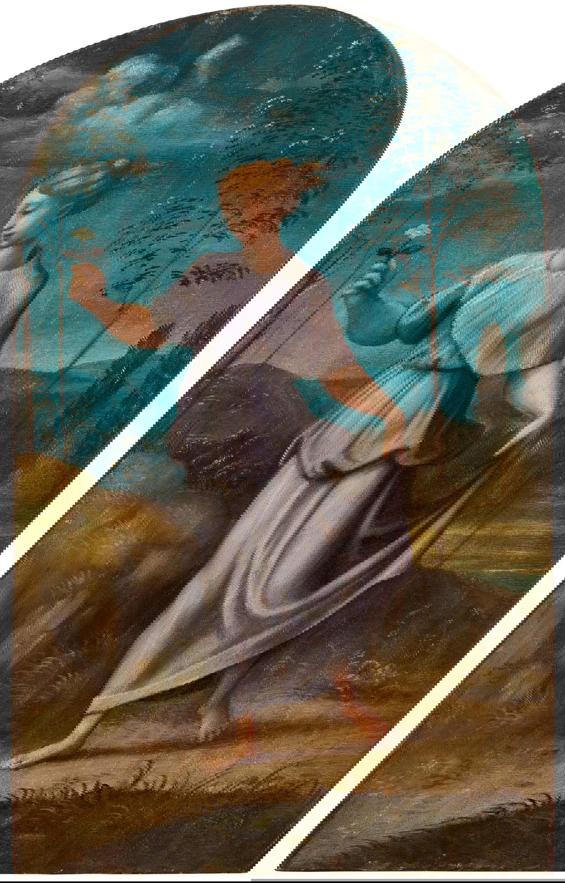 Giovan Francesco Penni, Allegory of Good Hope (oil on panel, 31 x 14; Rome, Galleria Borghese)