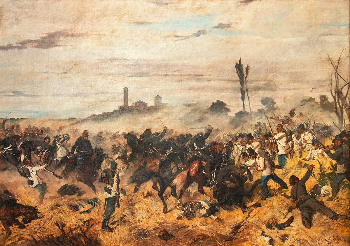 Giovanni Fattori, Kavallerieangriff bei Montebello