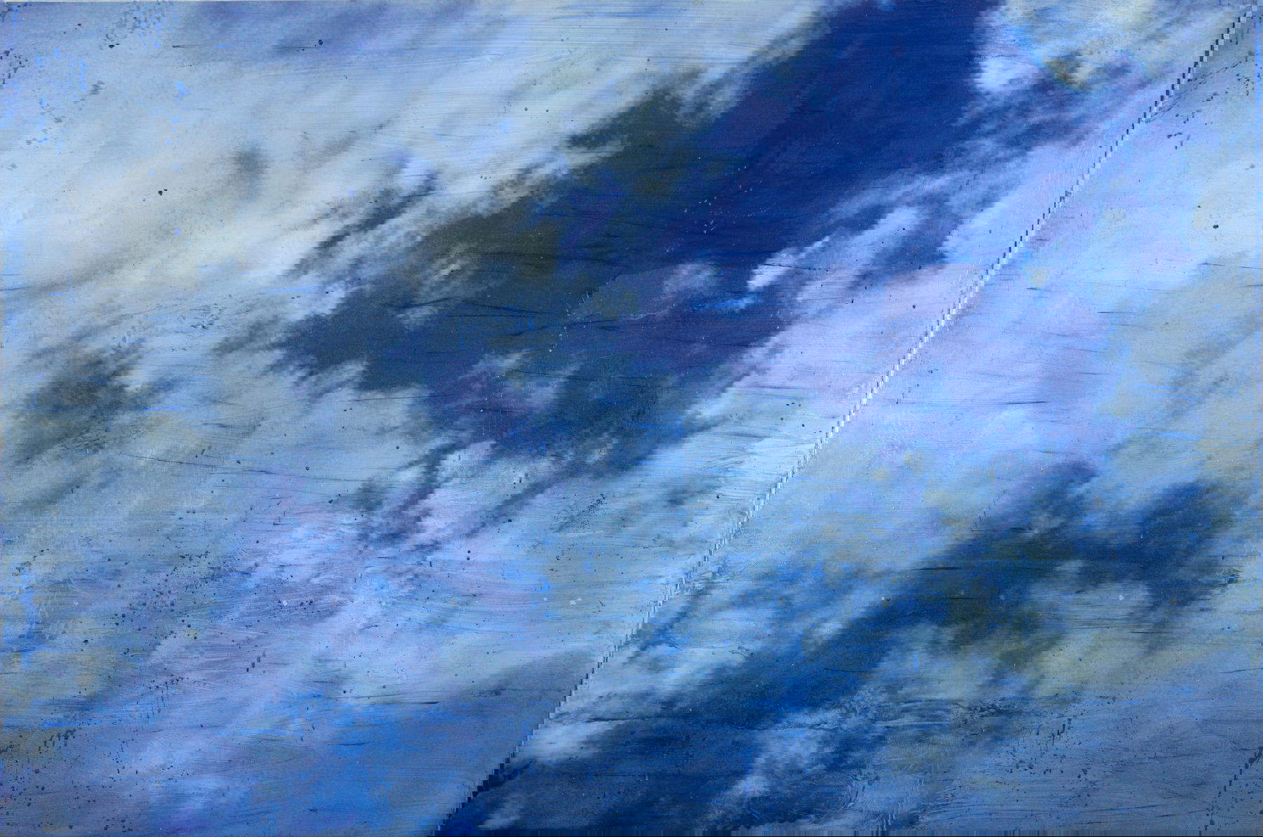 Giovanni Frangi, Albatros VII (2012; pigmentos y Primal sobre lienzo emulsionado, 200x300 cm) Foto: Anna Pendoli