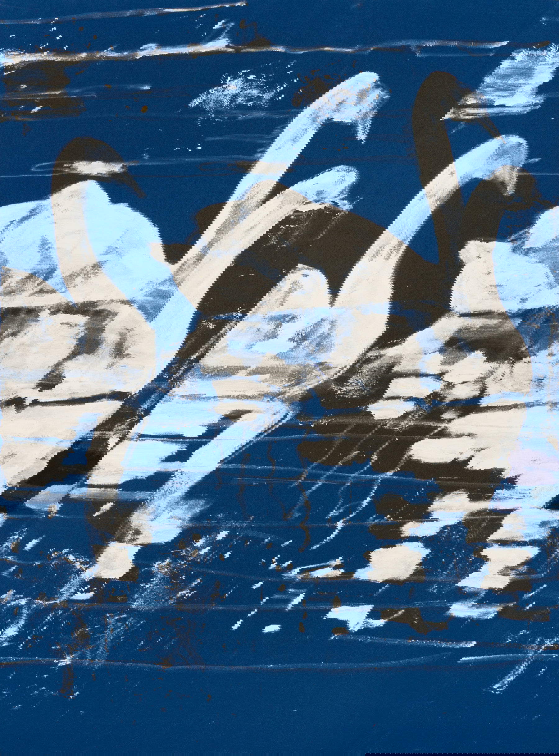 Giovanni Frangi, Just a Bloody-Mary for me II (2024; acrílico sobre lienzo, 195x146 cm) Foto: Anna Pendoli