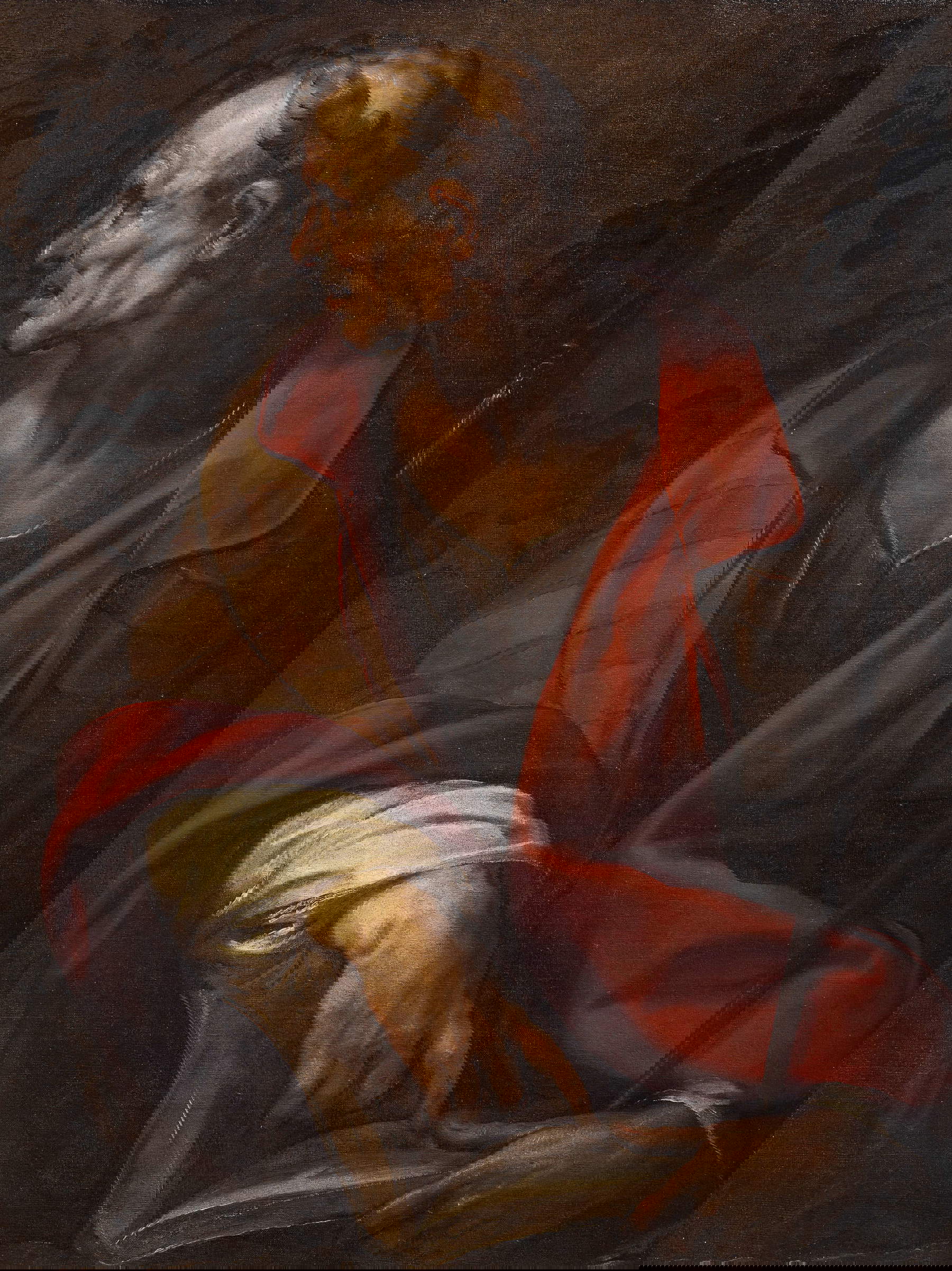 Giulio Cesare Procaccini, Der heilige Thomas (1621; Öl auf Leinwand, 122 x 90 cm; Genua, Strada Nuova Museen, Palazzo Rosso)