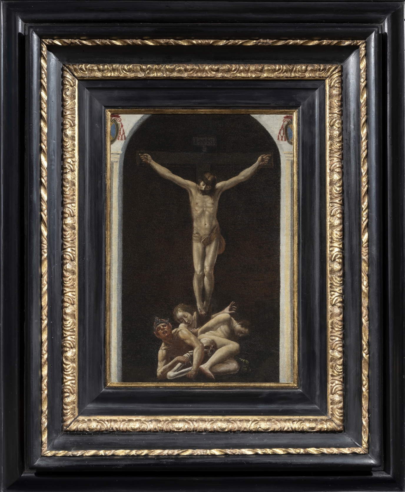 Christ crucified triumphing over Death, Evil and Sin by Giustiniana Guidotti Borghese