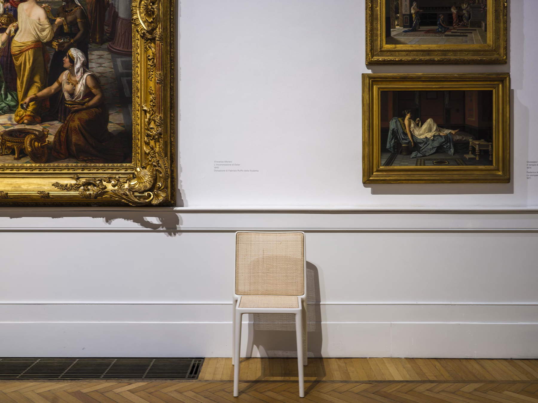 Belvedere chair by Kartell in the Balzico Room, GNAMC. Photo by Massimo Listri