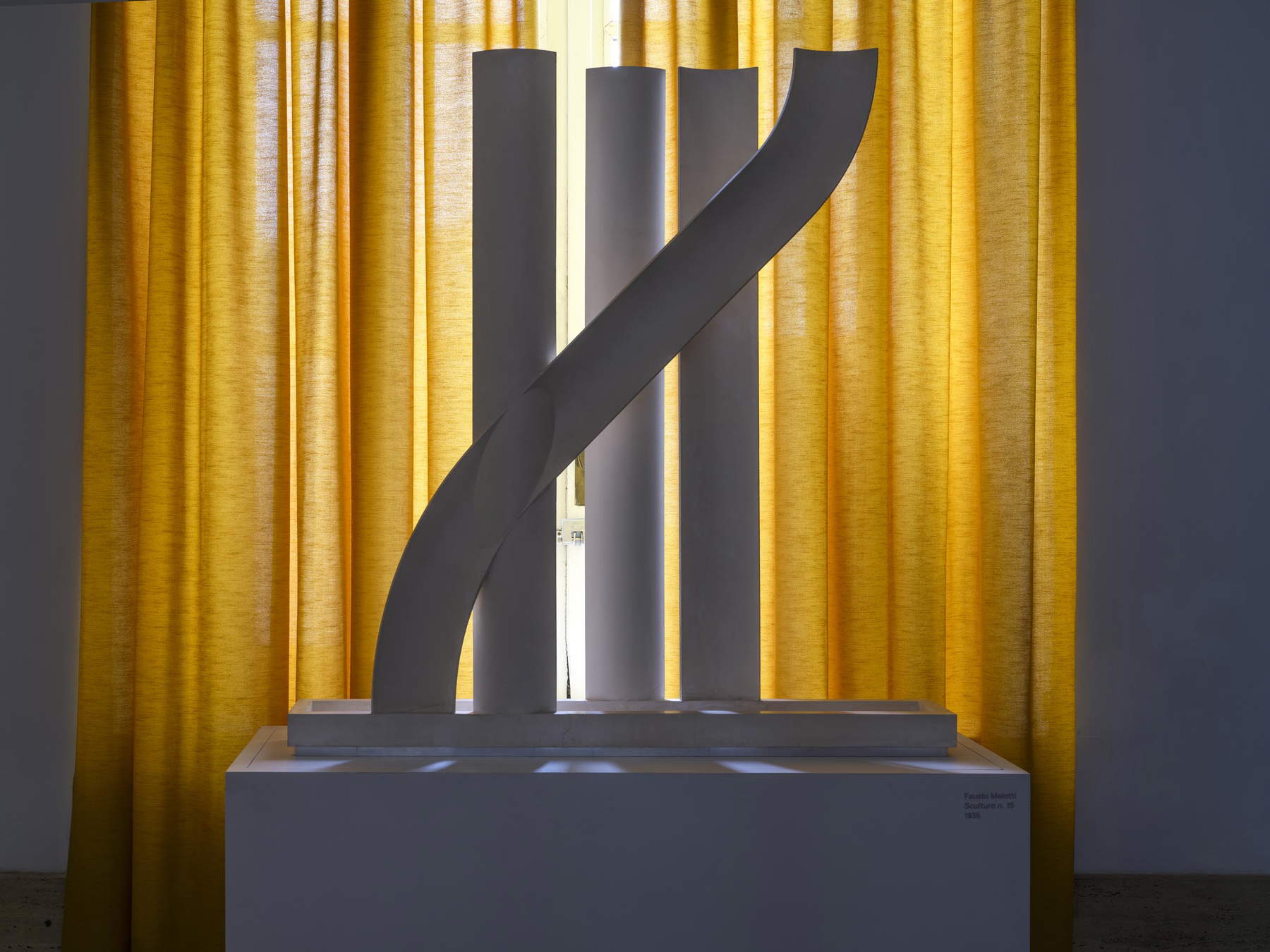 Rubelli's curtain in the Mondrian Room, GNAMC. Photo by Massimo Listri