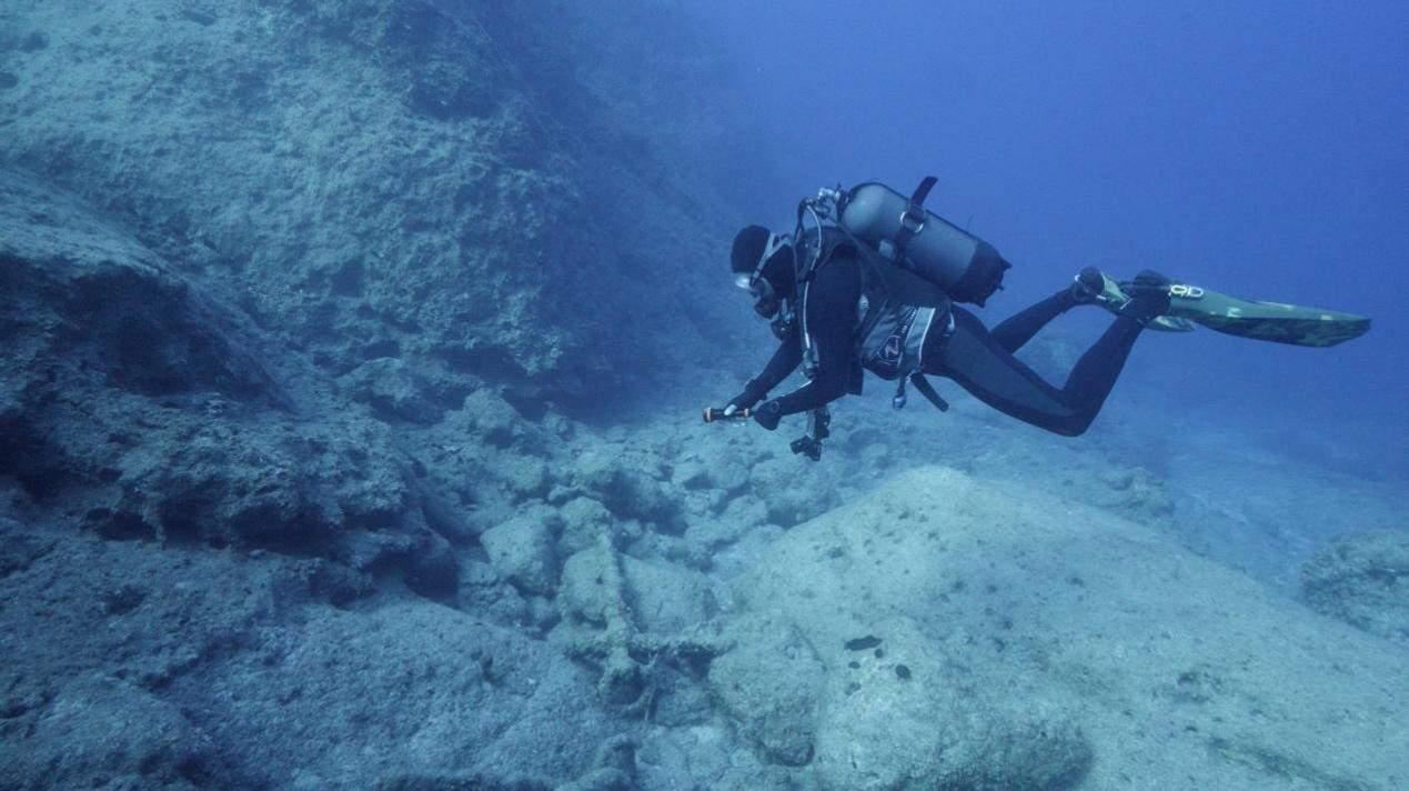 Survey of Byzantine anchors. Photo: S. Apostolopoulos - Ministry of Culture of Greece