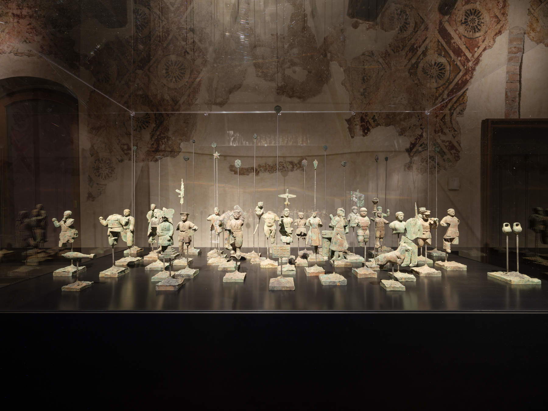 Grisha Bruskin, view of the installation *The Universe on the Table* (2001–2003). Photo: Andrea Avezz&ugrave;