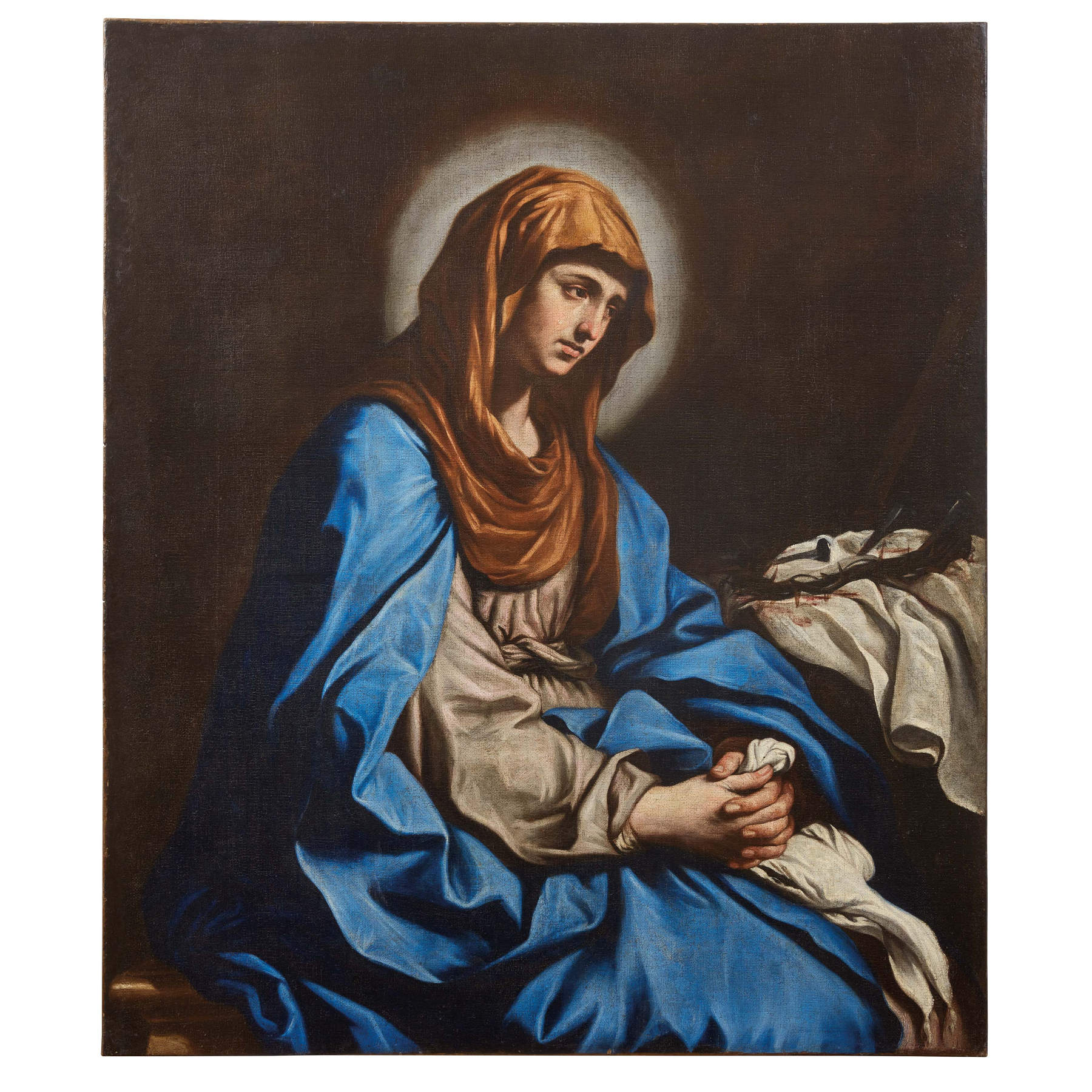 Giovanni Francesco Barbieri, dit « le Guercino », *Mater Dolens* (huile sur toile, 115 x 98,5 cm) Estimation : 150 000 / 250 000 &euro; 