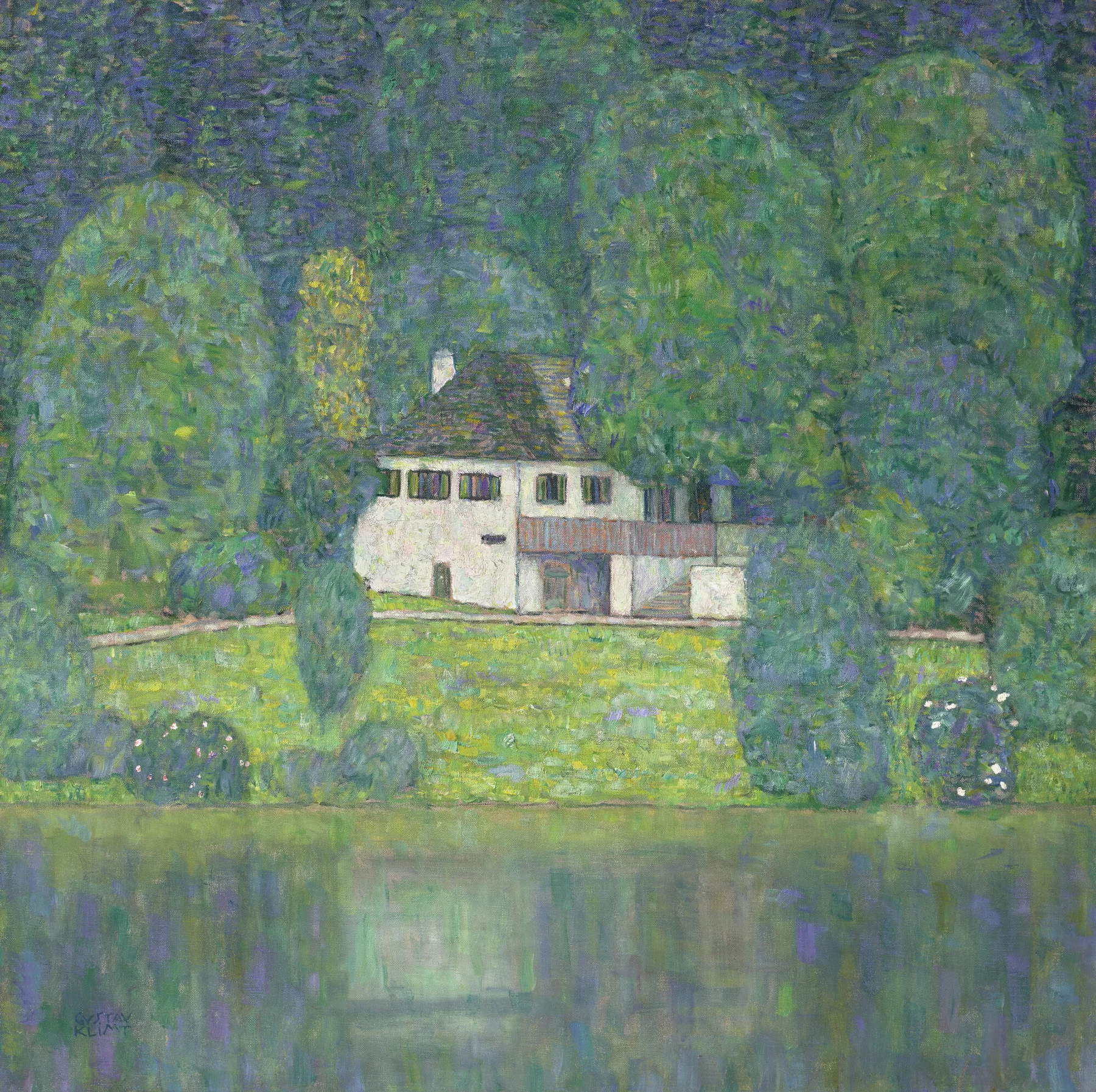 Gustav Klimt, Litzlbergkeller (1915–1916; oil on canvas, 110.5 x 110.5 cm) Estimate: $60–80 million