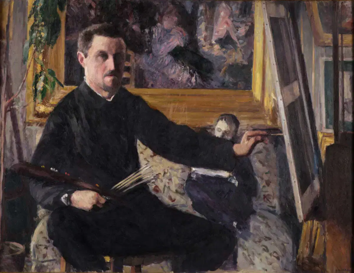 Gustave Caillebotte, Portrait of the Artist at His Easel (1879; oil on canvas, 90 x 115 cm; Paris, Mus&eacute;e d&rsquo;Orsay)