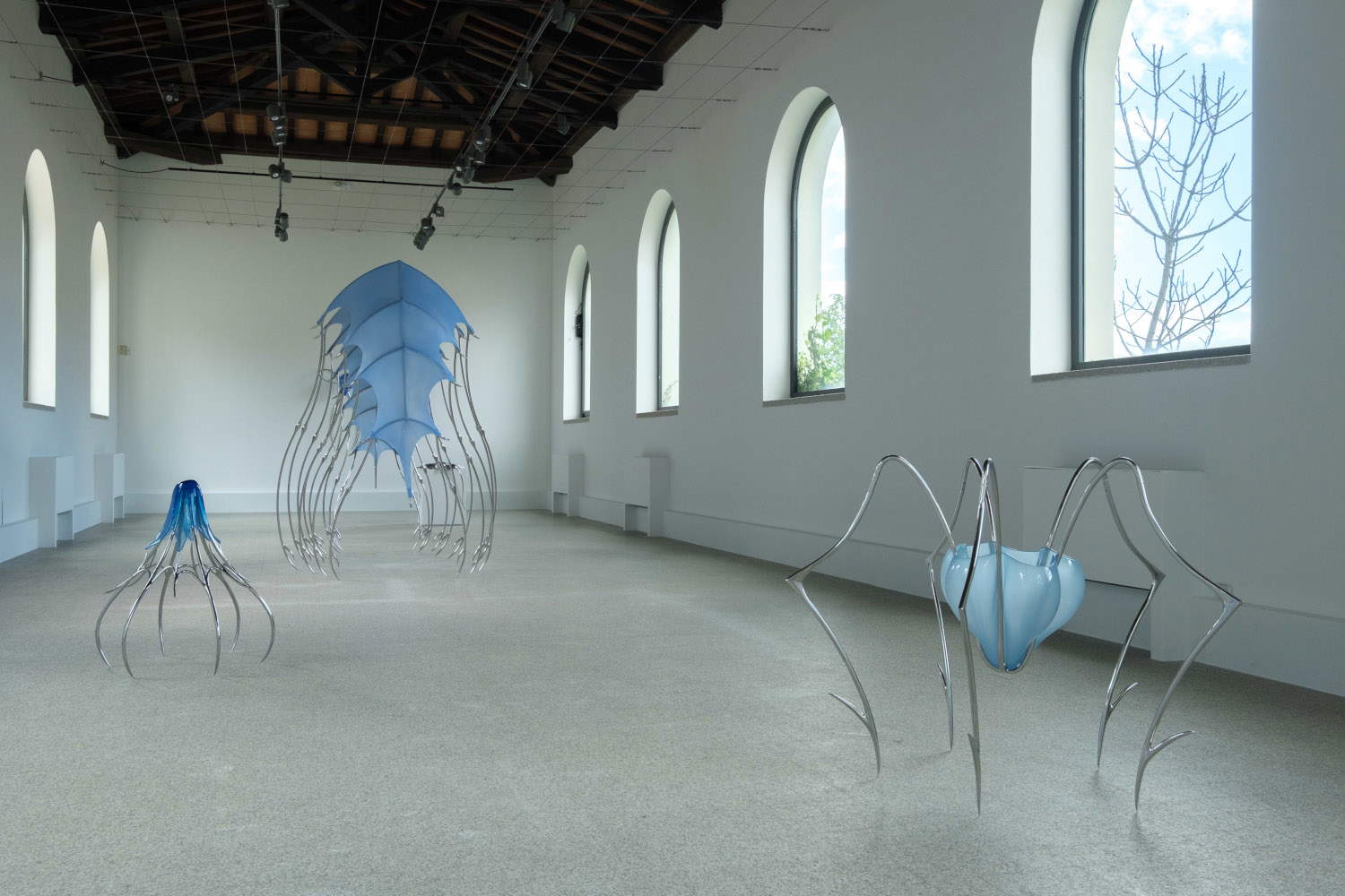 Hannah Levy, Blue Blooded &ndash; Sangue blu, allestimenti al Museo Nivola. Foto: Andrea Mignogna