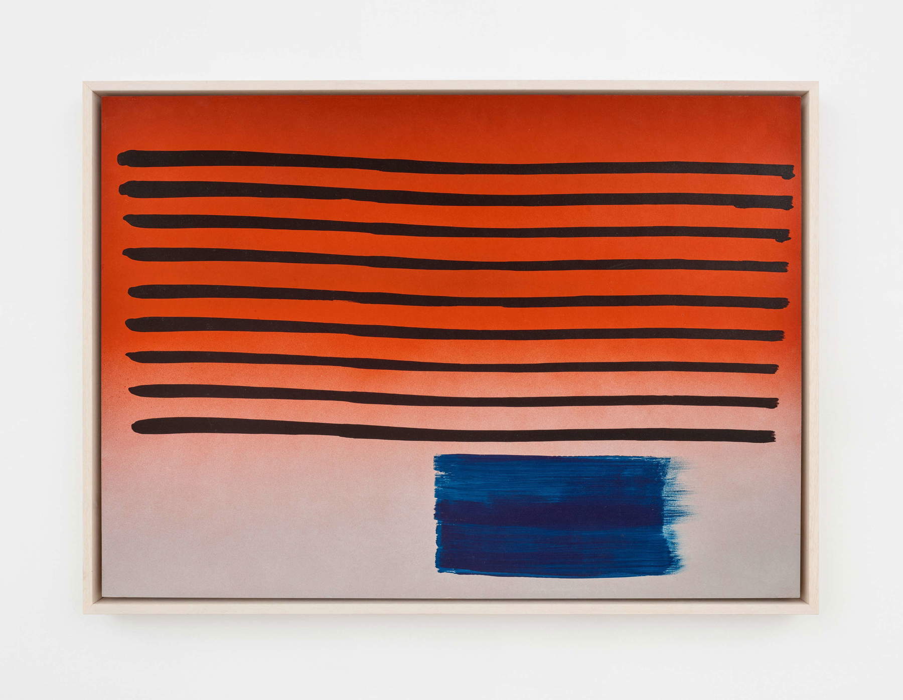 Hans Hartung, P1973-B32 (1973 ; acrylique sur carton, 74,4 x 104 cm) &copy; Hans Hartung / ADAGP, Paris 2026. Photo : Thomas Hennocque. En concession de la Fondation Hartung Bergman et Perrotin.