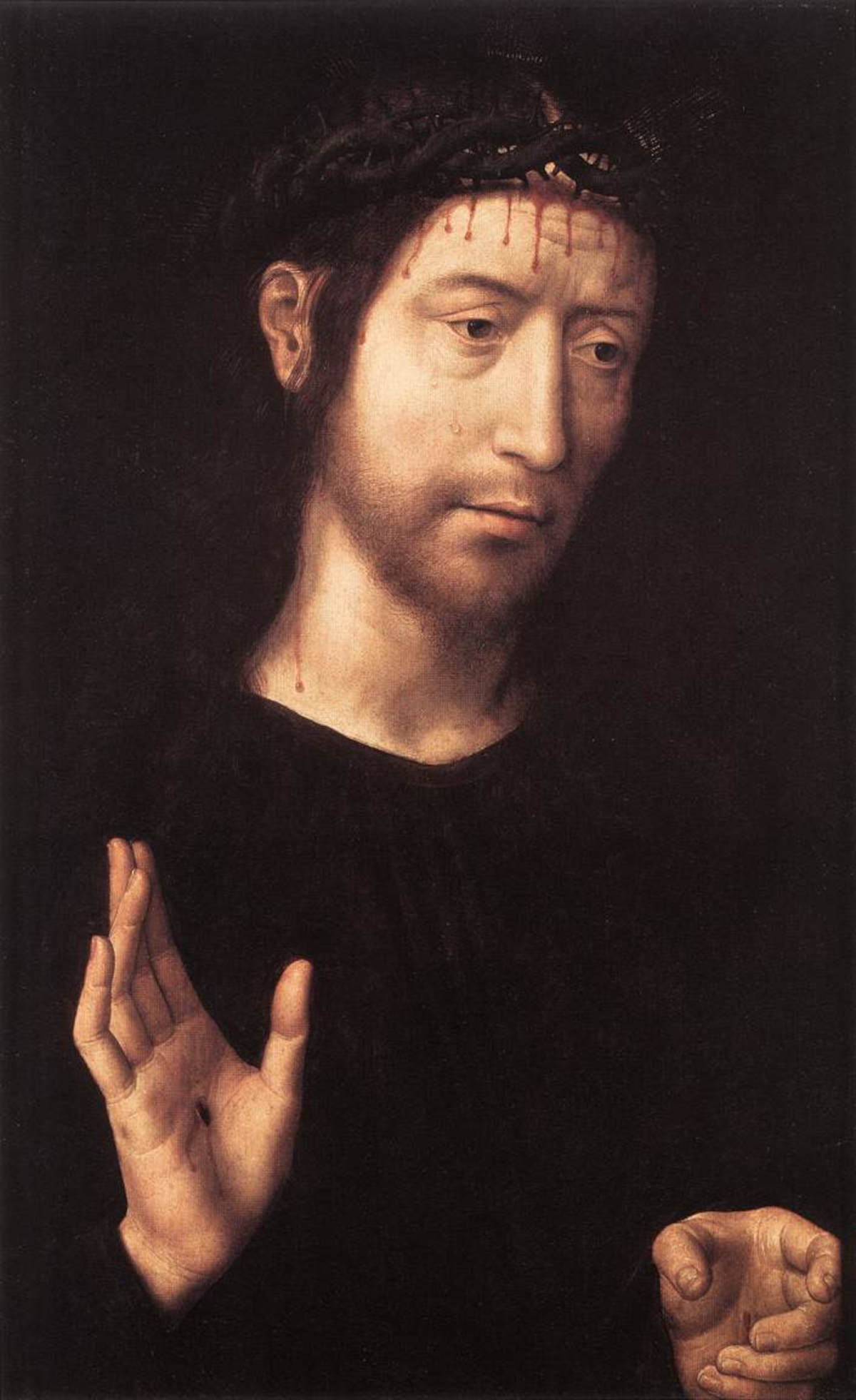 Hans Memling, Vir dolorum (c. 1480–1490; Genoa, Palazzo Bianco)