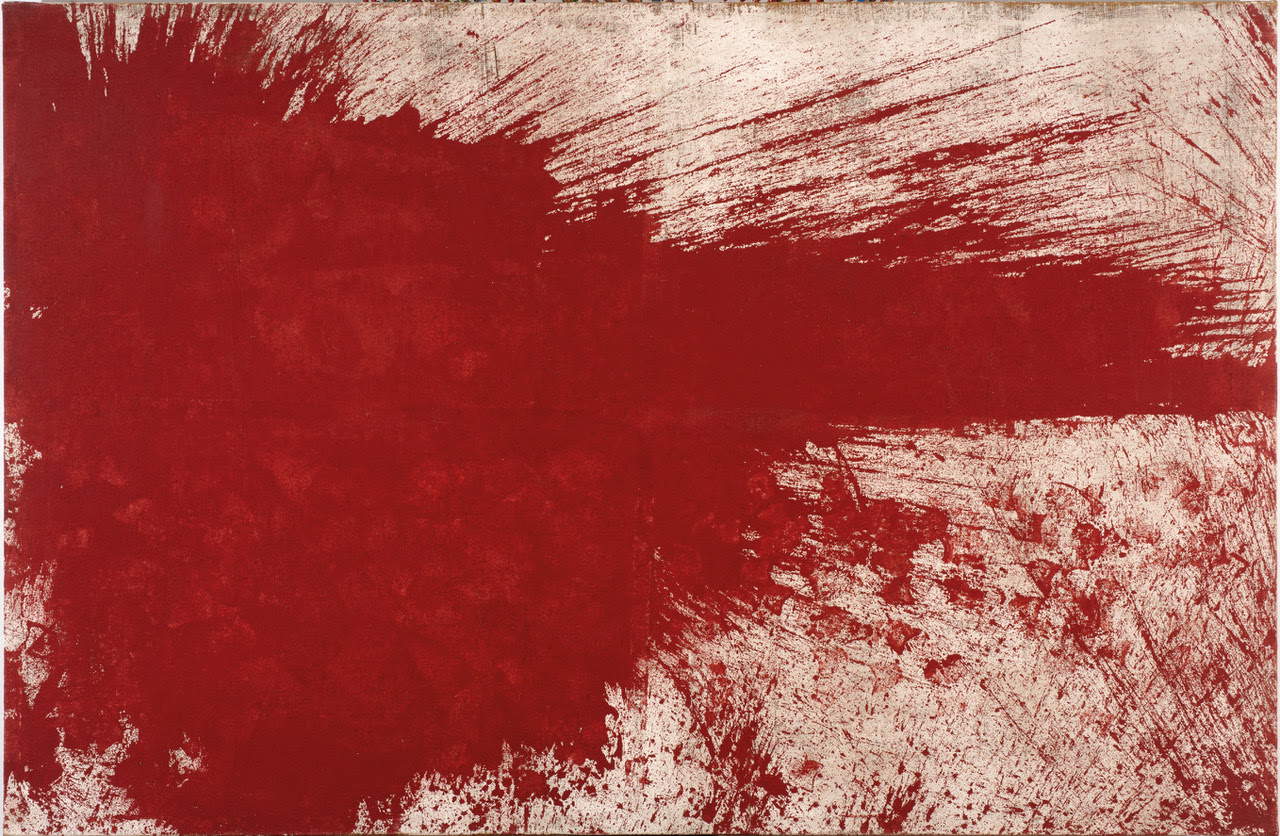 Hermann Nitsch, Peinture de l'O.M. theater (1984 ; Turin, collection privée). Avec l'aimable autorisation de la Galerie Umberto Benappi